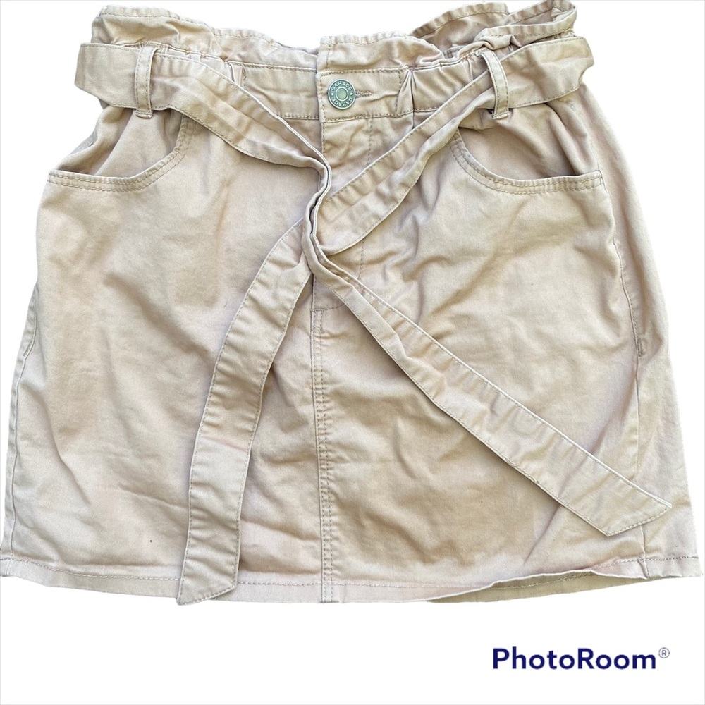 Tan midi-skirt size P/S Garage brand